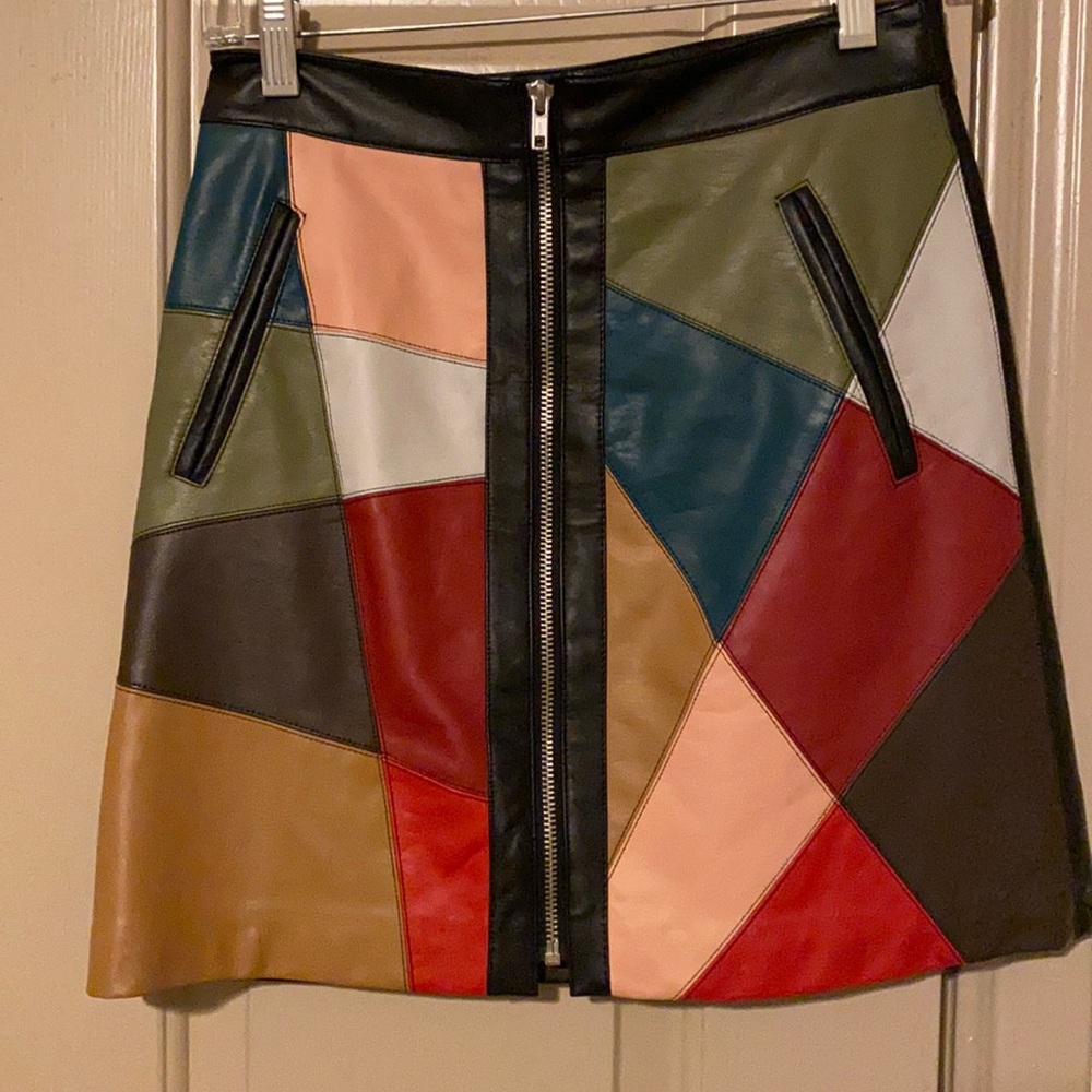 BCBGeneration Color Block Skirt. Sz 0